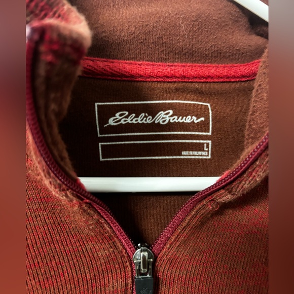 Eddie Bauer Quarter-Zip - Red - Picture 2 of 3